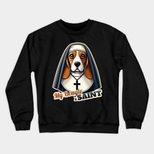 Beagle nun Crewneck Sweatshirt